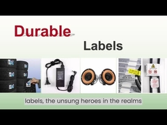 Aplicação de materiais de etiquetas duráveis Etiquetas de impressão autoadhesiva Papel MATTE Prata PET