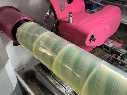 Materiais de etiquetas em rolos de cola adesiva acrílica película transparente extra pegajosa