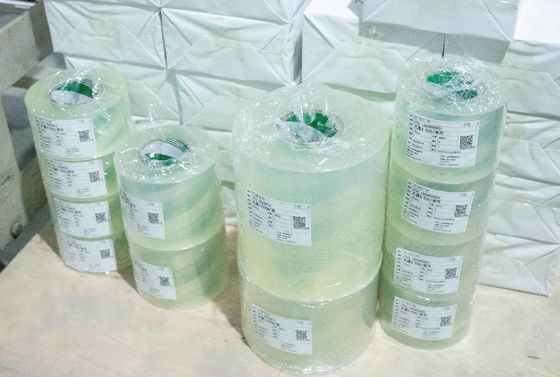 Resistente a arranhões Película transparente BOPP, Papel Adesivo Brilhante Espessura de papel 36 u