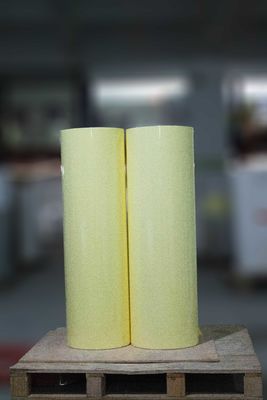 Papel autoaderente de adesivos rolos de papel 50 PET transparente adesivo acrílico 140 amarelo