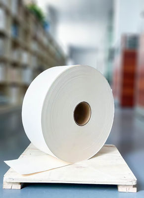 Papel de embrulho de rolos de cola móvel, papel de papel branco certificado pela SGS