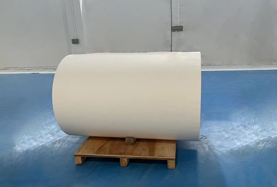 Papel de embrulho de rolos de cola móvel, papel de papel branco certificado pela SGS
