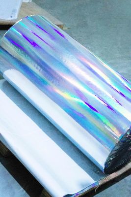 Glue Removível Auto-Adesivo Holográfico Film Label Papel resistente ao desgaste