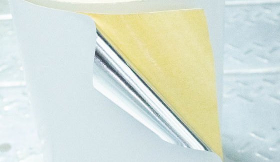 Rolo de autocolantes sólido, transparente e pegajoso, papel de etiqueta de prata auto-aderente