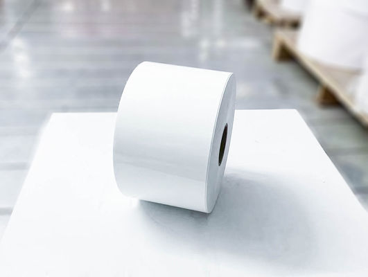Etiquetas em rolos auto-aderentes BOPP, papel transparente brilhante de etiquetas espessura da face 25μ