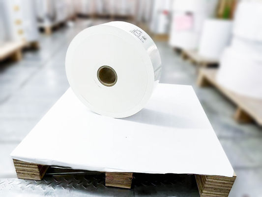 Etiquetas em rolos auto-aderentes BOPP, papel transparente brilhante de etiquetas espessura da face 25μ