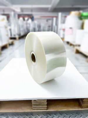 Material do rótulo BOPP transparente, papel auto-aderente Jumbo Roll