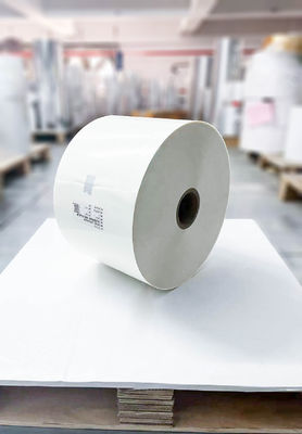 Rolo de papel revestido em PE transparente impermeável espessura de papel 62 g vidro