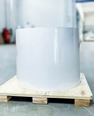 80 g/m2 Papel revestido de alta qualidade,Adesivo acrílico permanente de viscosidade,Papel de vidro branco