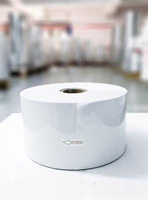 Opal PET Adesivo de papel com rolos de papel, cola de óleo Tipo Etiquetas transparentes e à prova d' água