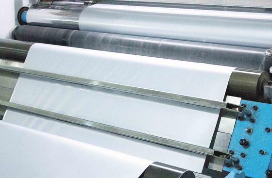 Papel auto-aderente de PET de prata fosca rolos de papel 50 u espessura da superfície cola de óleo