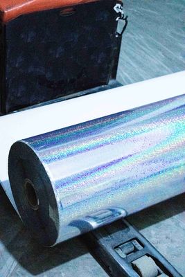 Cola acrílica filme holográfico transparente, papel de filme holográfico à prova d' água