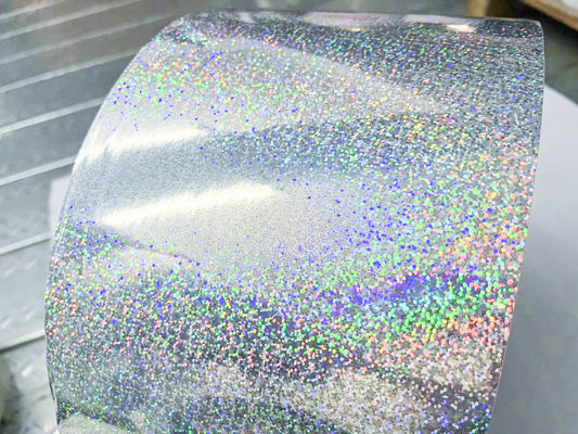 Papel de etiqueta de filme adesivo holográfico de comprimento de 800 m