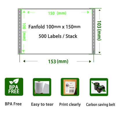 Kit de produtos essenciais: autocolante de etiqueta térmica 4x6 para impressora