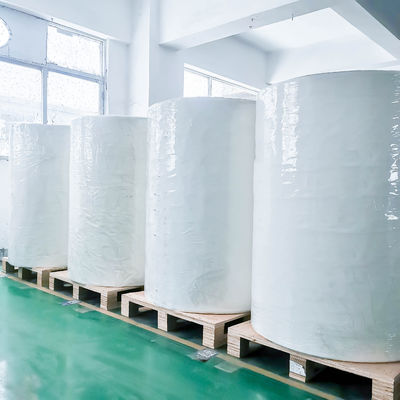 Materiais de impressão Papel revestido com adesivo permanente e película PET transparente
