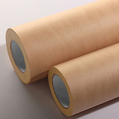 Nenhuma impressão auto-aderente Kraft papel rolos de água adesivo ativado resistente à abrasão 80g