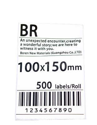 Papel expresso de logística industrial de tamanho 100x150 Folha de logística para rótulos de embalagem