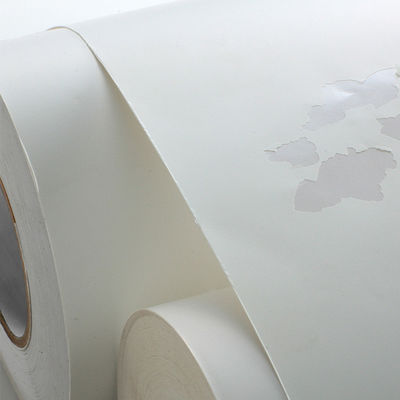Material da etiqueta Papel revestido com papel de vidro branco e forte aderência inicial