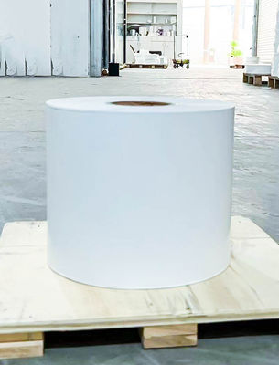 Bom preço Papel auto-aderente sintético à prova d' água, rolo de etiqueta de jato de tinta espessura da superfície 40 u on-line