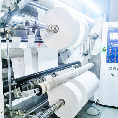 Bom preço Papel adesivo de PVC branco brilhante, espessura de superfície de 100 u on-line