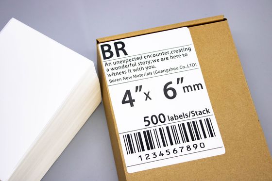 Bom preço Autocolante de etiqueta térmica 4x6 fácil de aplicar para impressora on-line