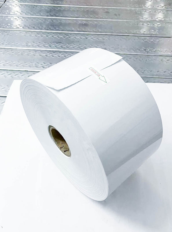Rolo de adesivos transparentes com cola removível, rolo de adesivos de papel à prova de óleo
