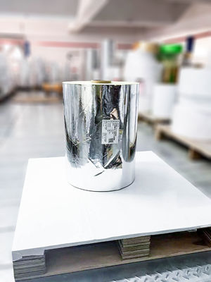 Bom preço Extra Adesivo Ligeiro de Prata BOPP Adesivo Jumbo Roll Label certificado pela SGS on-line