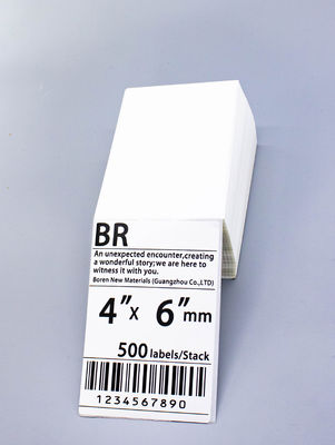 Bom preço Fácil aplicação 4x6 Etiqueta térmica autocolante para rótulos on-line